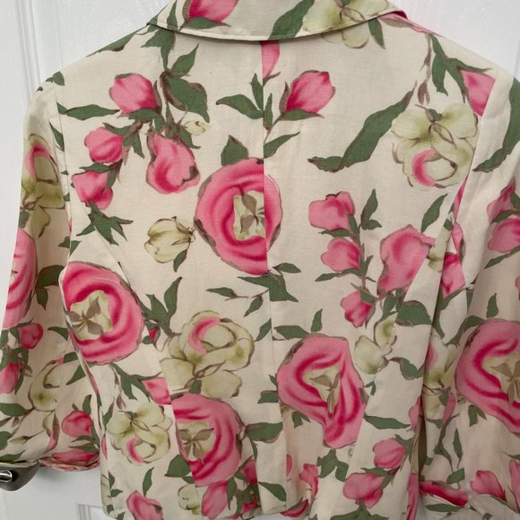 Anne Taylor flowered jacket, size 2 - Picture 5 of 5